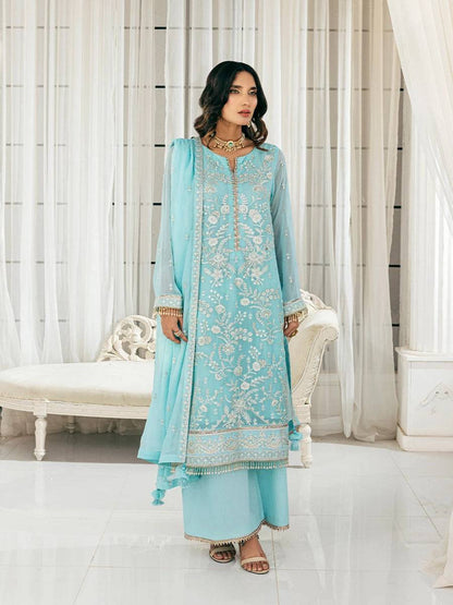 Salitex | Signature Festive Chiffon | CH043 by Maria Faisal - Registered Vendor of : Salitex - type : Ladies Clothes - 100% original wedding dresses