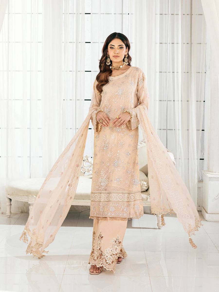 Salitex | Signature Festive Chiffon | CH039 by Maria Faisal - Registered Vendor of : Salitex - type : Ladies Clothes - 100% original wedding dresses
