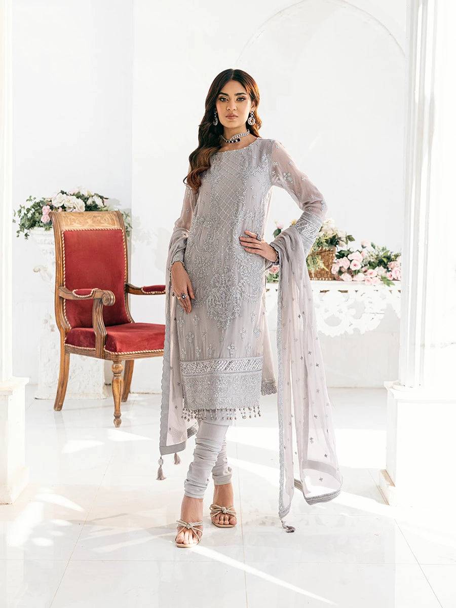 Salitex | Signature Festive Chiffon | CH034 by Maria Faisal - Registered Vendor of : Salitex - type : Ladies Clothes - 100% original wedding dresses