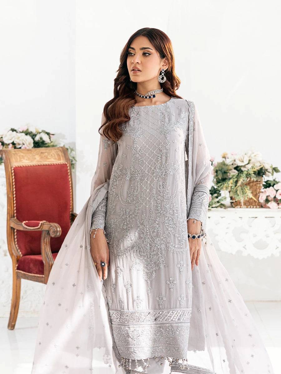Salitex | Signature Festive Chiffon | CH034 by Maria Faisal - Registered Vendor of : Salitex - type : Ladies Clothes - 100% original wedding dresses