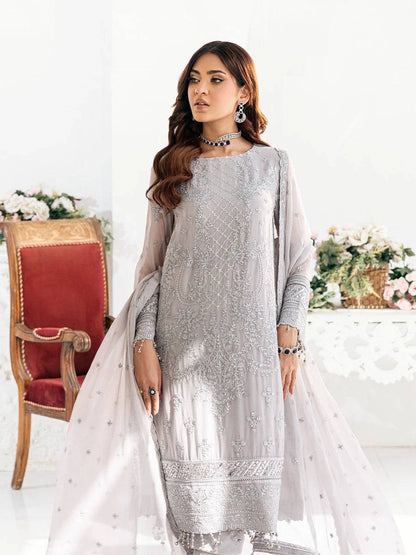 Salitex | Signature Festive Chiffon | CH034 by Maria Faisal - Registered Vendor of : Salitex - type : Ladies Clothes - 100% original wedding dresses