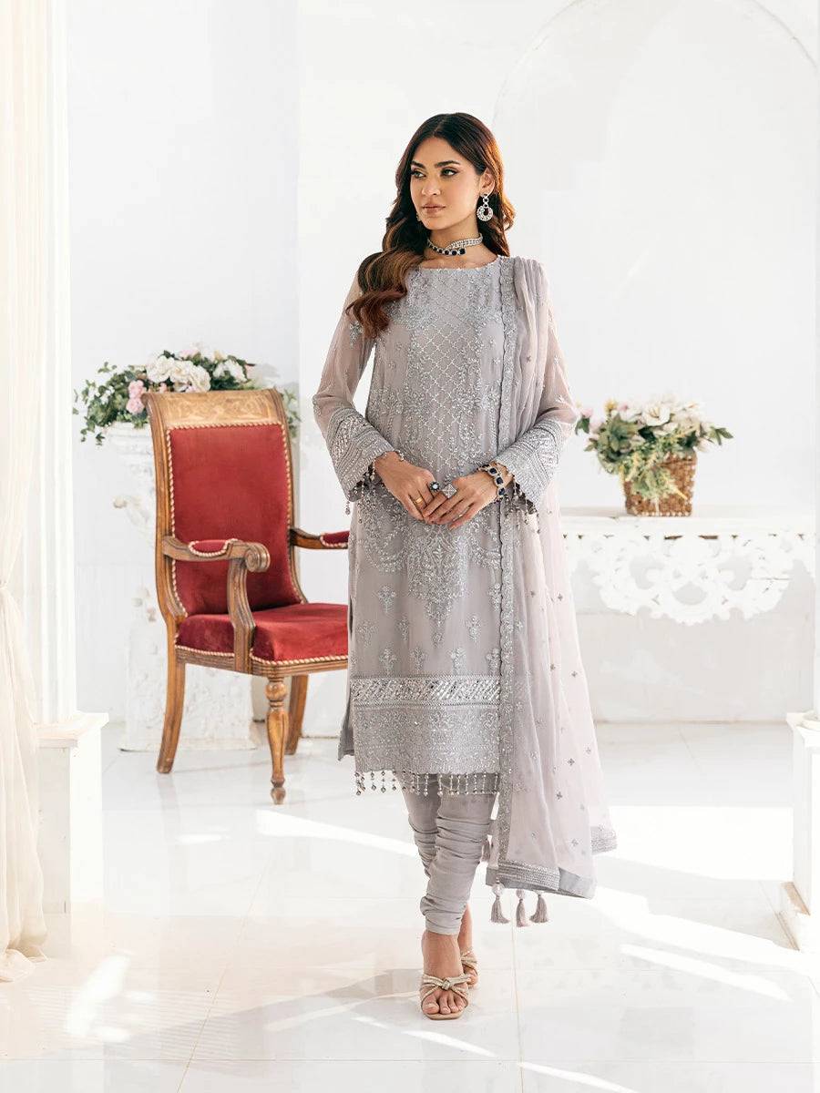 Salitex | Signature Festive Chiffon | CH034 by Maria Faisal - Registered Vendor of : Salitex - type : Ladies Clothes - 100% original wedding dresses