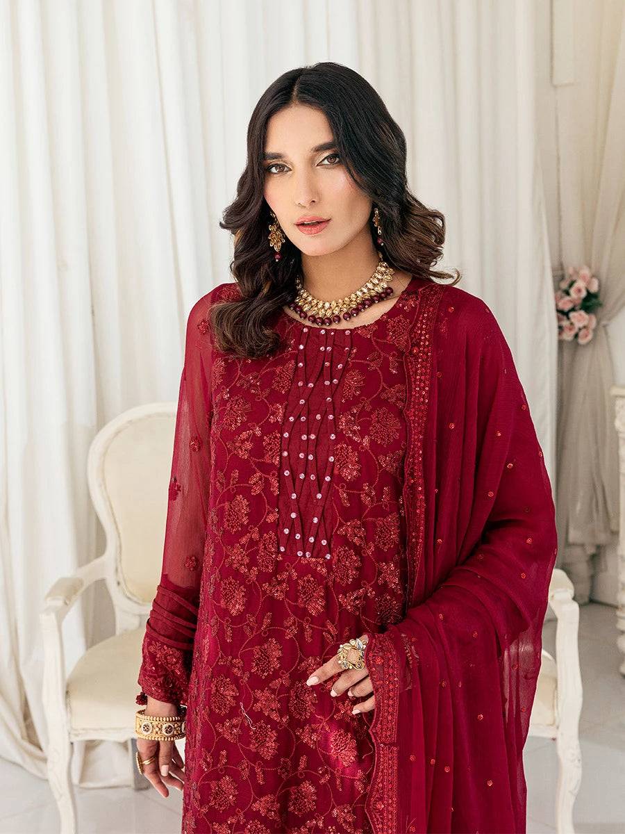 Salitex | Signature Festive Chiffon | CH026 by Maria Faisal - Registered Vendor of : Salitex - type : Ladies Clothes - 100% original wedding dresses