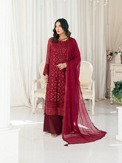 Salitex | Signature Festive Chiffon | CH026 by Maria Faisal - Registered Vendor of : Salitex - type : Ladies Clothes - 100% original wedding dresses
