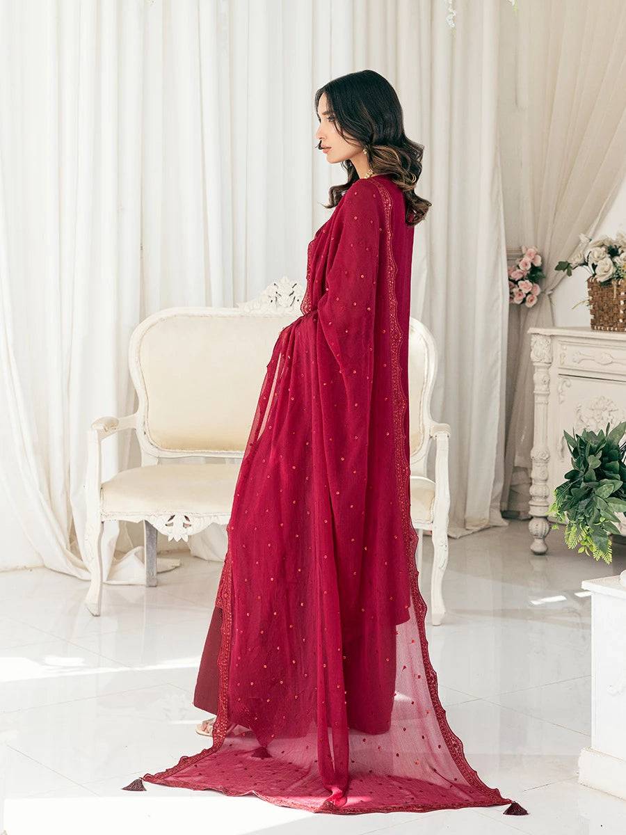 Salitex | Signature Festive Chiffon | CH026 by Maria Faisal - Registered Vendor of : Salitex - type : Ladies Clothes - 100% original wedding dresses