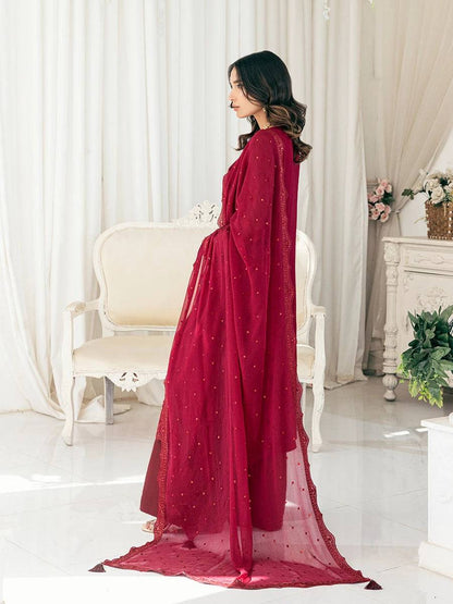 Salitex | Signature Festive Chiffon | CH026 by Maria Faisal - Registered Vendor of : Salitex - type : Ladies Clothes - 100% original wedding dresses