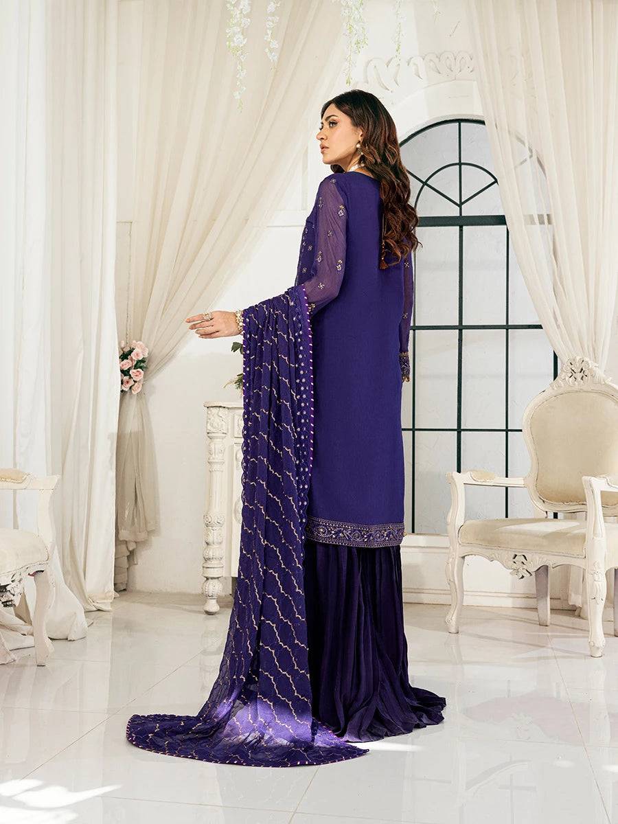 Salitex | Signature Festive Chiffon | CH046 by Maria Faisal - Registered Vendor of : Salitex - type : Ladies Clothes - 100% original wedding dresses