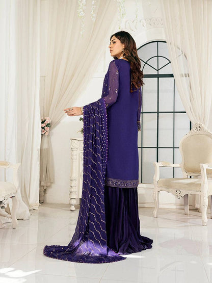 Salitex | Signature Festive Chiffon | CH046 by Maria Faisal - Registered Vendor of : Salitex - type : Ladies Clothes - 100% original wedding dresses