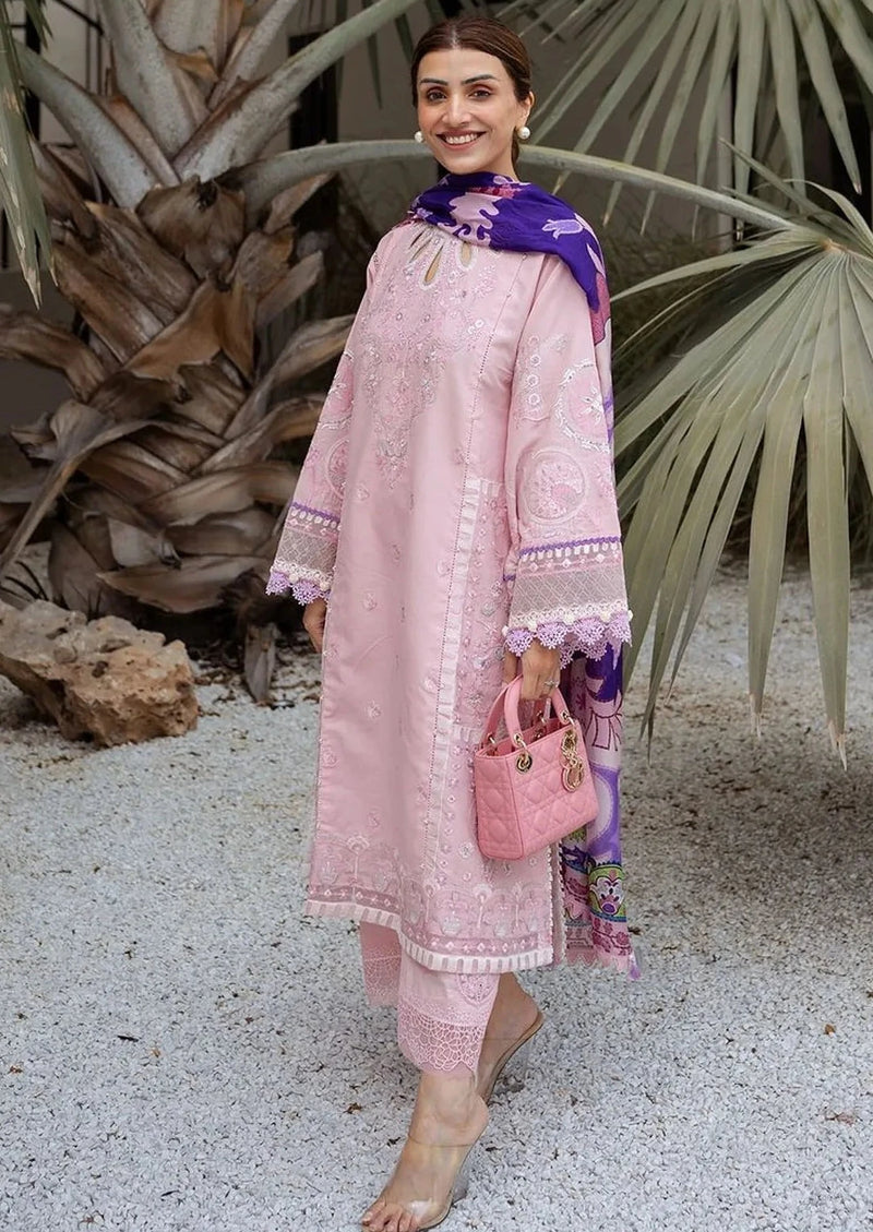 Sadaf Fawad Khan | Lawn 24 | Gina (A) - Designer Dress with Intricate embroidery and embellishments. Shop elegent wedding dress at Maria Faisal.