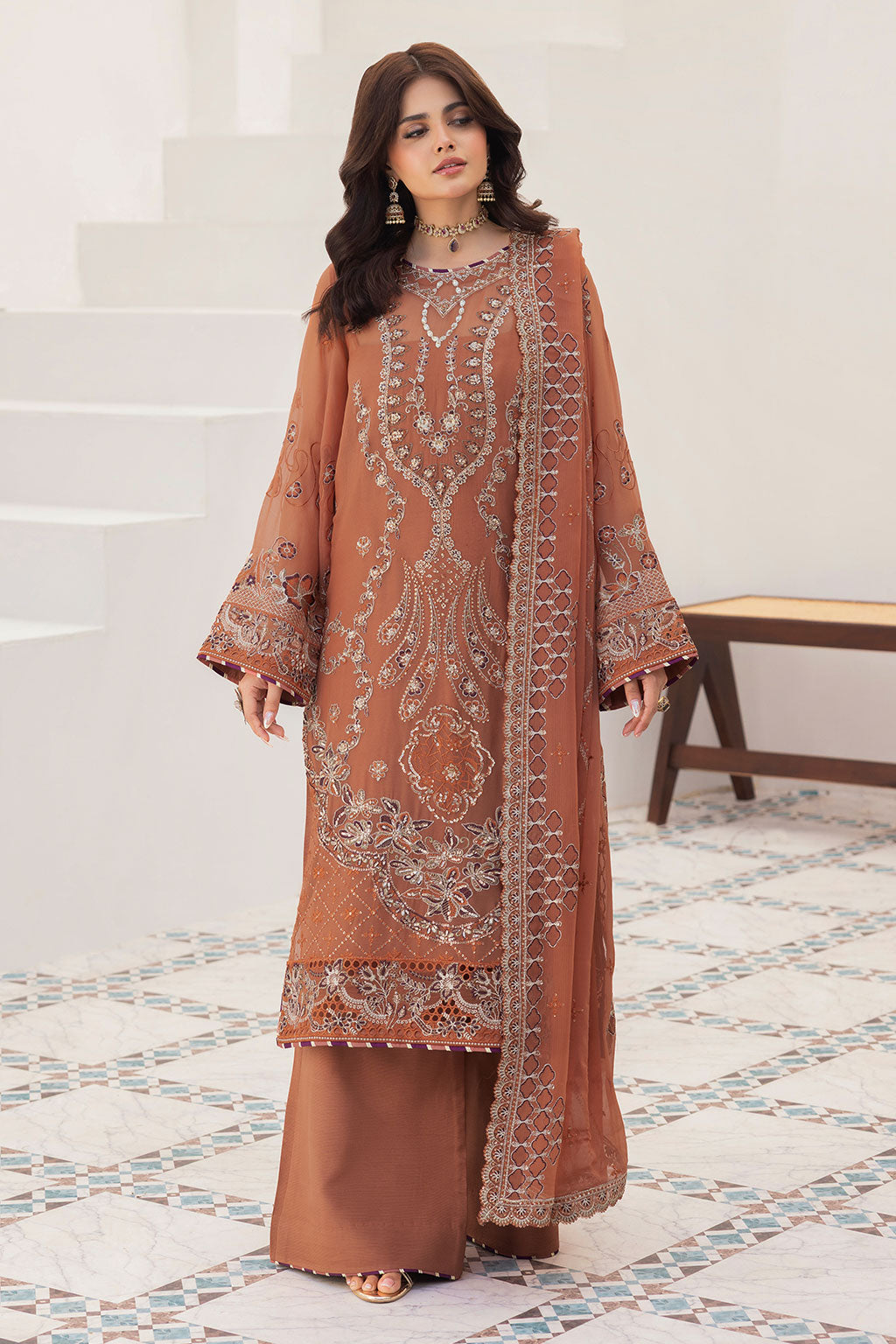 Ramsha | Sonehri Collection | BB-307 - Formal Dress - available at Maria Faisal in UK and USA.