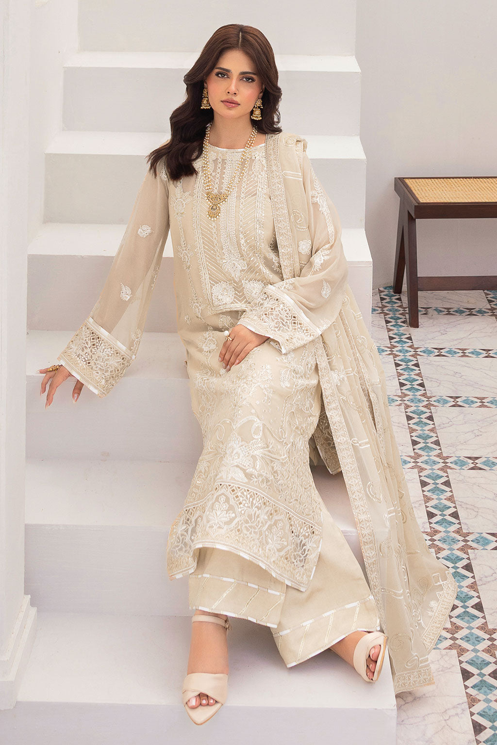 Ramsha | Sonehri Collection | BB-302 - Formal Dress - available at Maria Faisal in UK and USA.