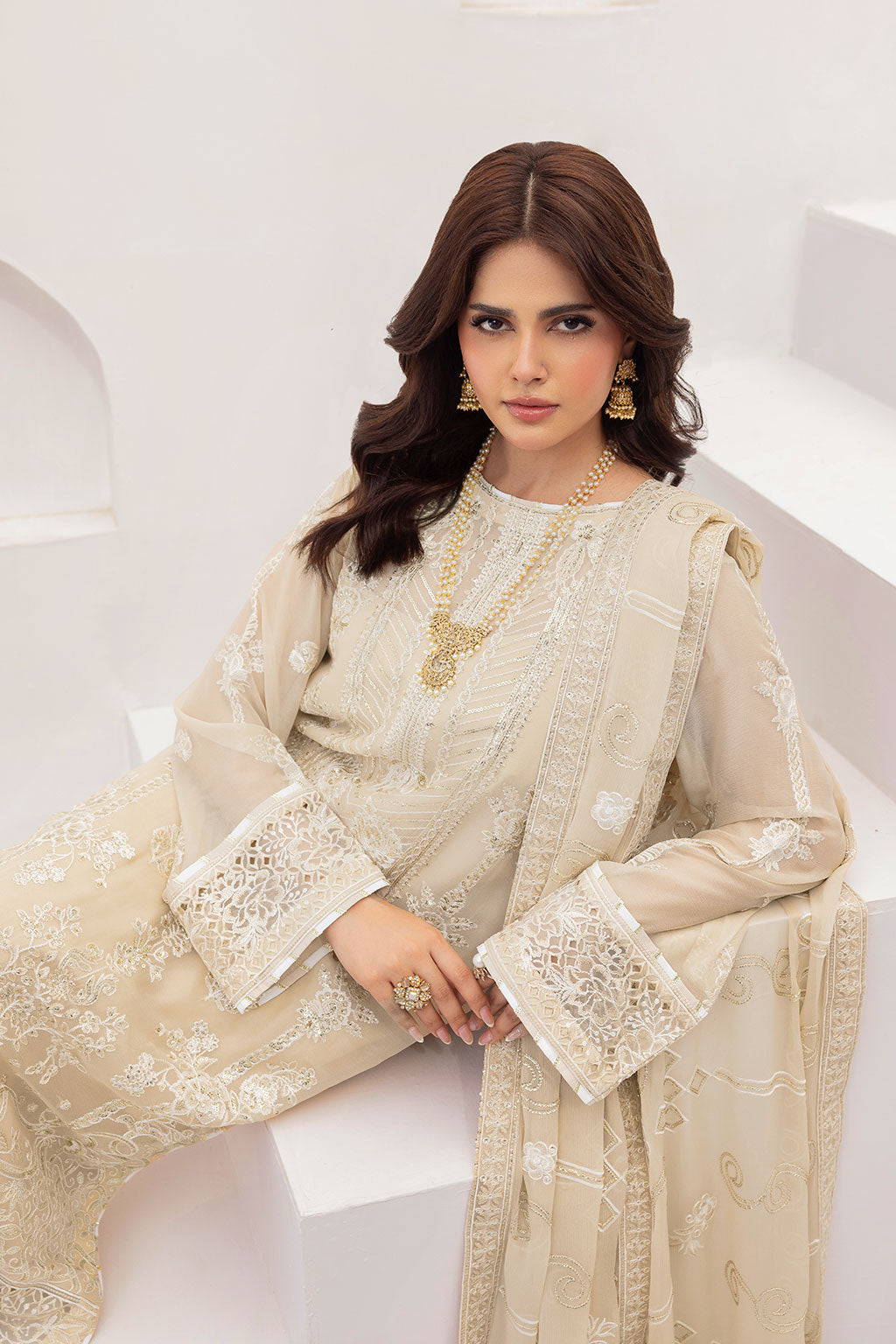 Ramsha | Sonehri Collection | BB-302 - Formal Dress - available at Maria Faisal in UK and USA.