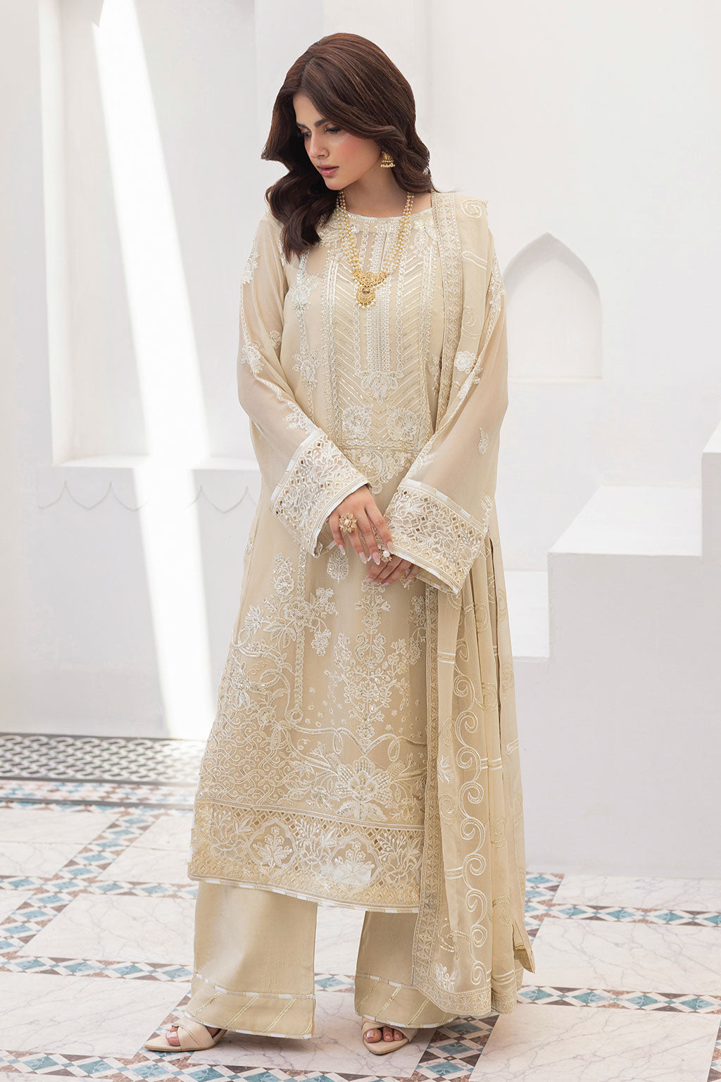 Ramsha | Sonehri Collection | BB-302 - Formal Dress - available at Maria Faisal in UK and USA.