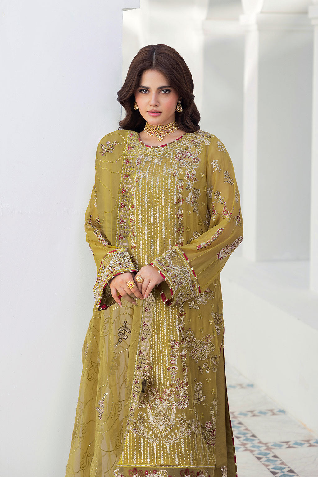 Ramsha | Sonehri Collection | BB-304 - Formal Dress - available at Maria Faisal in UK and USA.