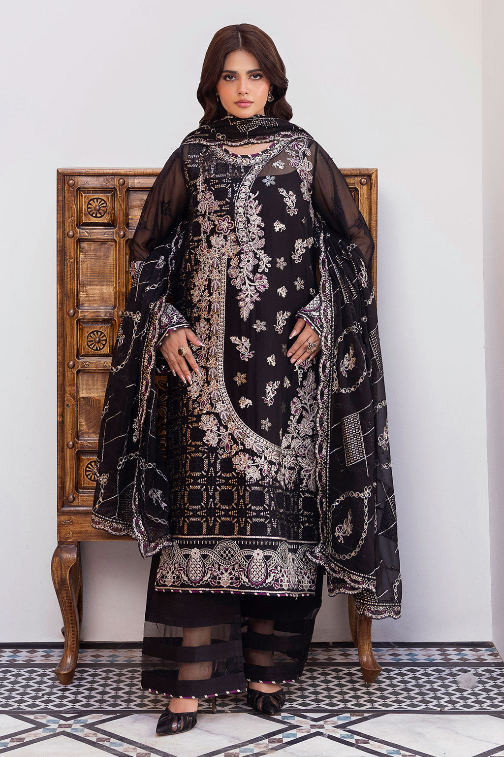 Ramsha | Sonehri Collection | BB-306 - Formal Dress - available at Maria Faisal in UK and USA.