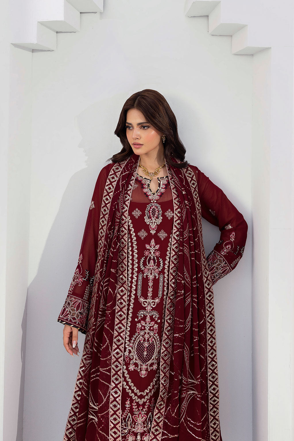 Ramsha | Sonehri Collection | BB-301 - Formal Dress - available at Maria Faisal in UK and USA.