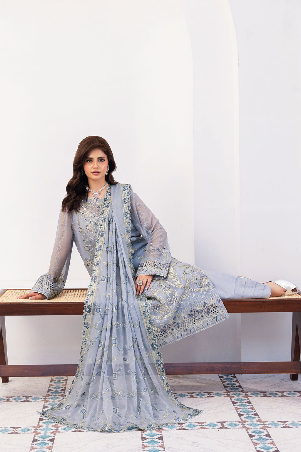 Ramsha | Sonehri Collection | BB-308 - Formal Dress - available at Maria Faisal in UK and USA.