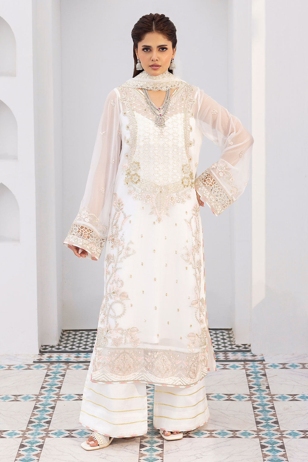 Ramsha | Sonehri Collection | BB-305 - Formal Dress - available at Maria Faisal in UK and USA.