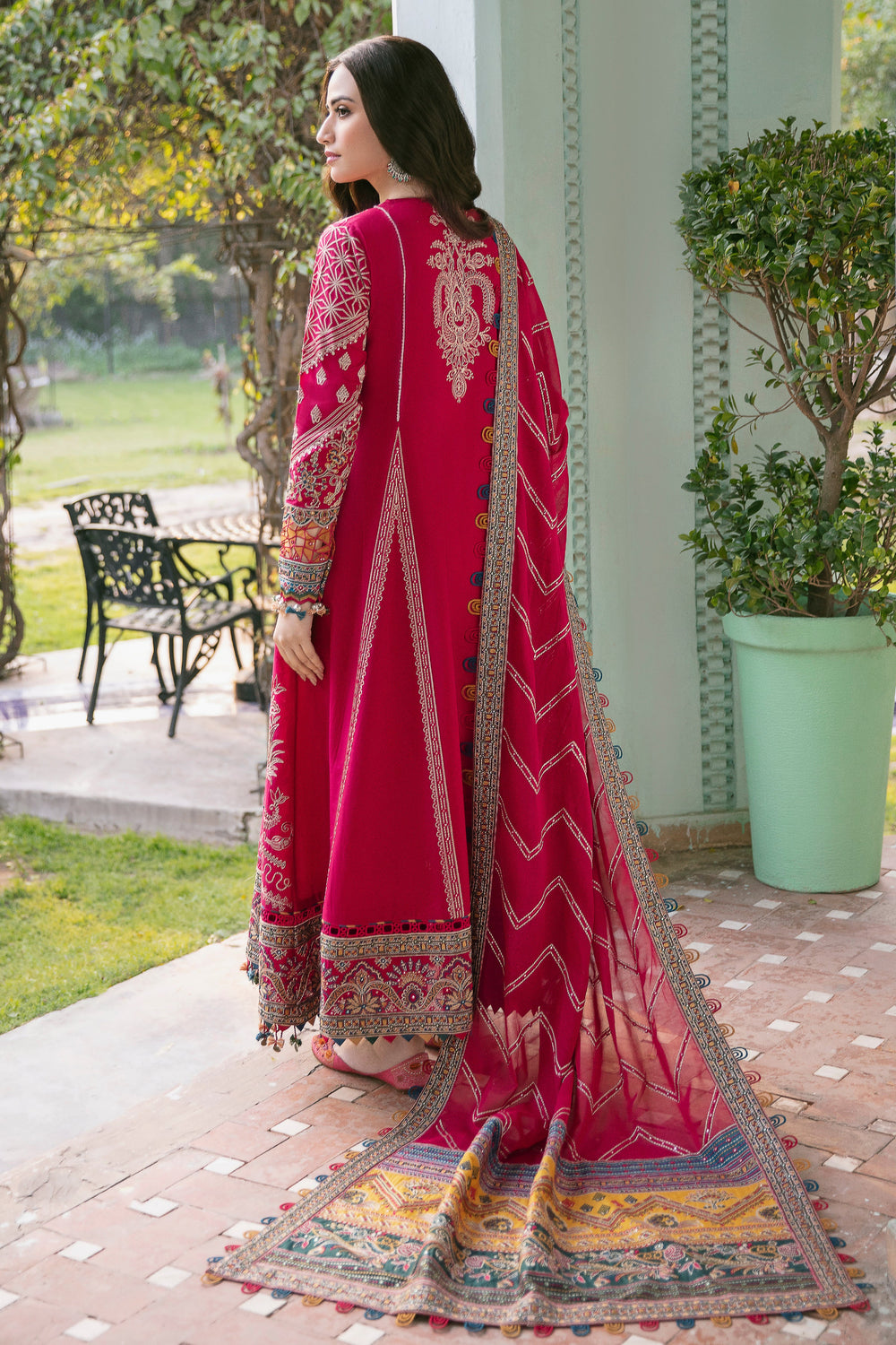 Jazmin | Shahkaar Luxury Eid Lawn SS26 | SL22-D2 - Luxury Dress - available at Maria Faisal in UK and USA.