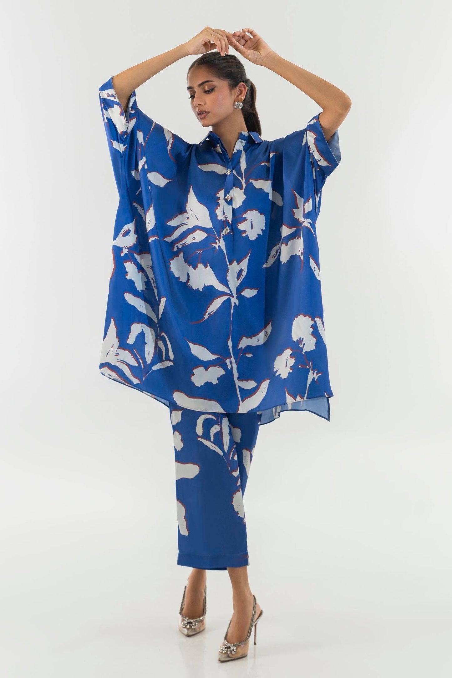 Sana Safinaz | Silk Tunics | SS24STP119P2T by Maria Faisal - Registered Vendor of : Sana Safinaz - type : Ladies Clothes - 100% original wedding dresses