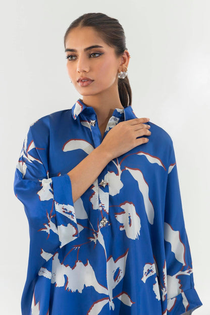 Sana Safinaz | Silk Tunics | SS24STP119P2T by Maria Faisal - Registered Vendor of : Sana Safinaz - type : Ladies Clothes - 100% original wedding dresses