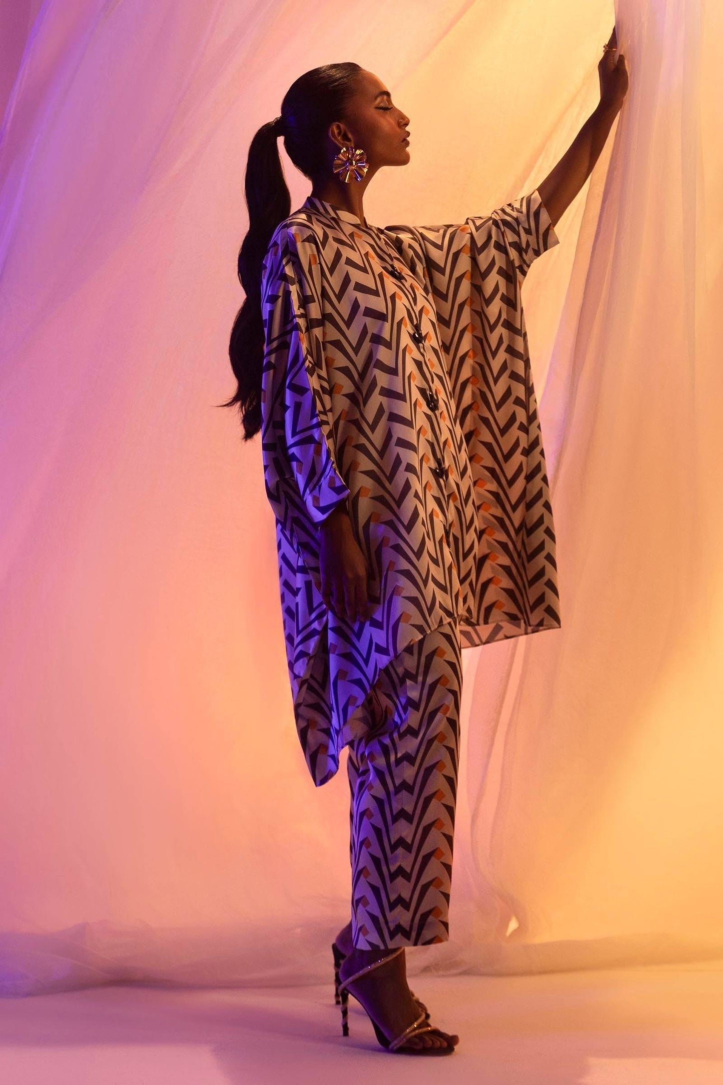 Sana Safinaz | Silk Tunics | SS24STP141P2T by Maria Faisal - Registered Vendor of : Sana Safinaz - type : Ladies Clothes - 100% original wedding dresses