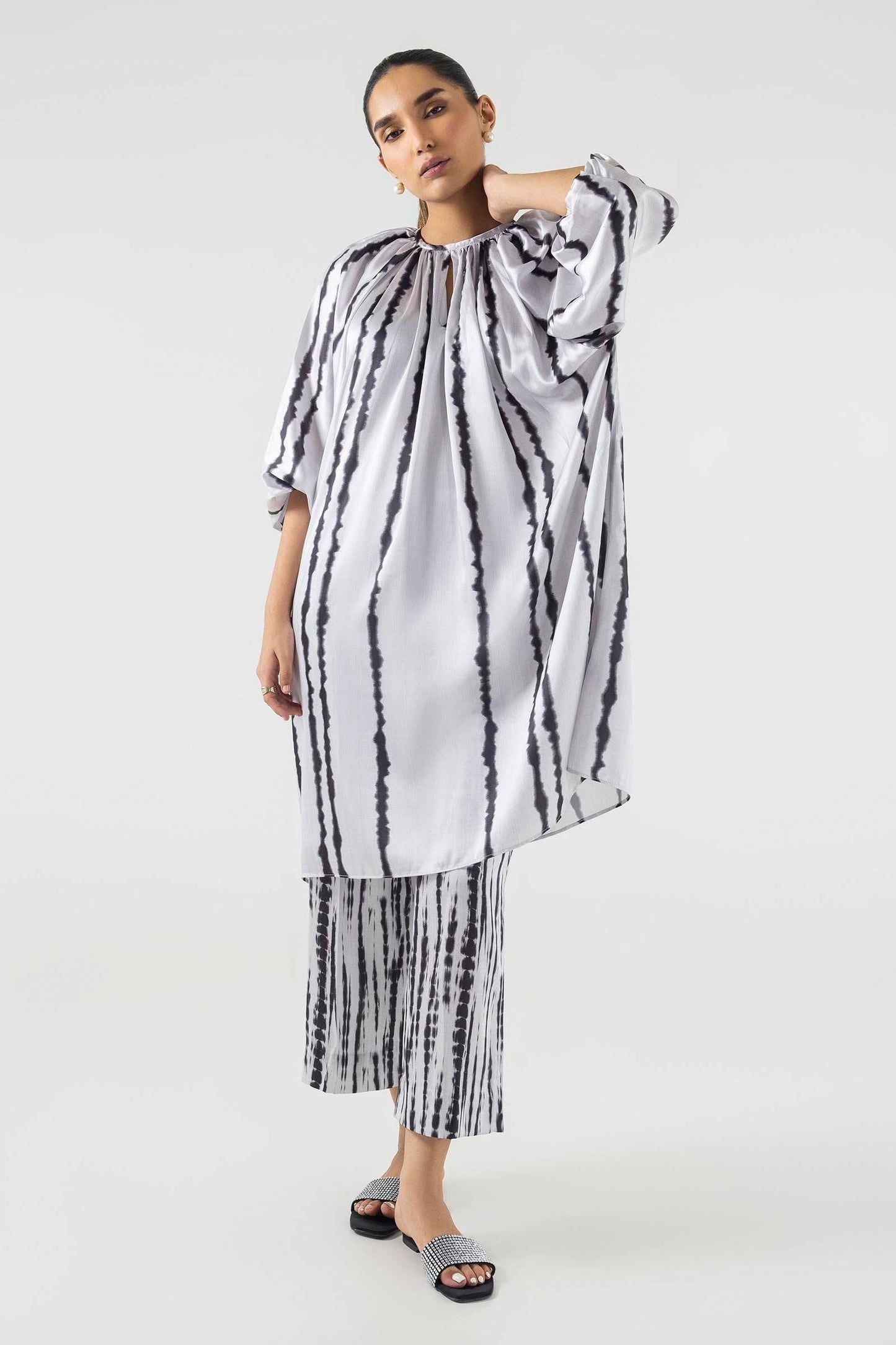 Sana Safinaz | Silk Tunics | SS24STP143P2T by Maria Faisal - Registered Vendor of : Sana Safinaz - type : Ladies Clothes - 100% original wedding dresses