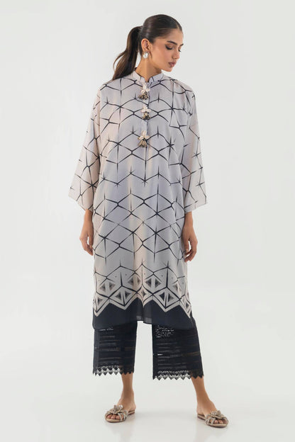 Sana Safinaz | Silk Tunics | SS24STP145 by Maria Faisal - Registered Vendor of : Sana Safinaz - type : Ladies Clothes - 100% original wedding dresses