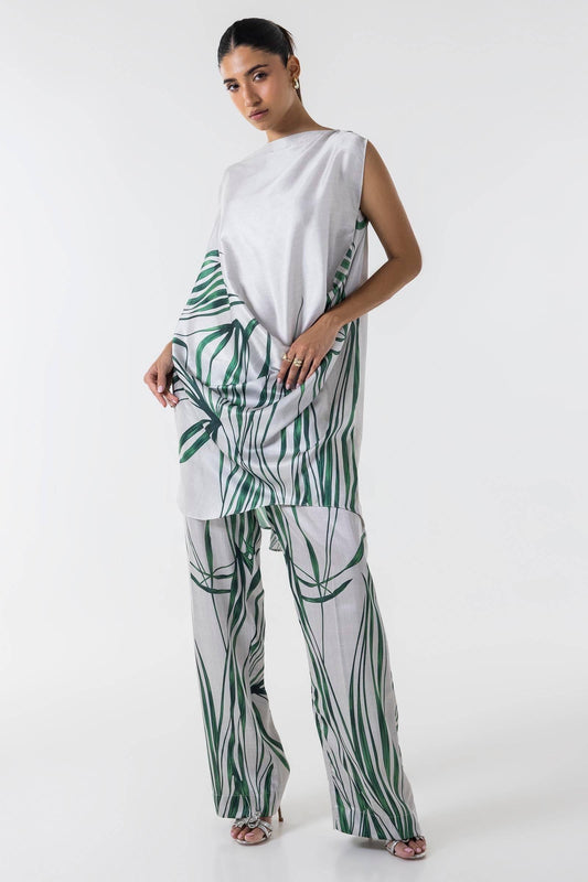 Sana Safinaz | Silk Tunics | SS24STP148P2T by Maria Faisal - Registered Vendor of : Sana Safinaz - type : Ladies Clothes - 100% original wedding dresses