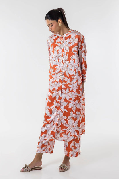 Sana Safinaz | Silk Tunics | SS24STP151P2T by Maria Faisal - Registered Vendor of : Sana Safinaz - type : Ladies Clothes - 100% original wedding dresses