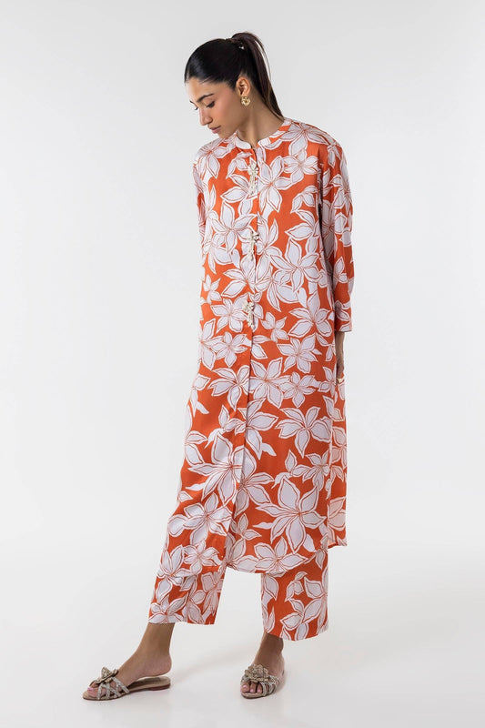 Sana Safinaz | Silk Tunics | SS24STP151P2T by Maria Faisal - Registered Vendor of : Sana Safinaz - type : Ladies Clothes - 100% original wedding dresses