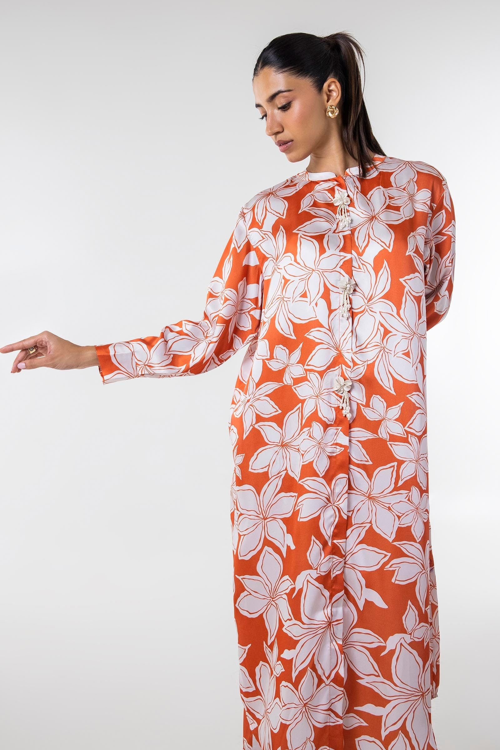 Sana Safinaz | Silk Tunics | SS24STP151P2T - Ladies Clothes 