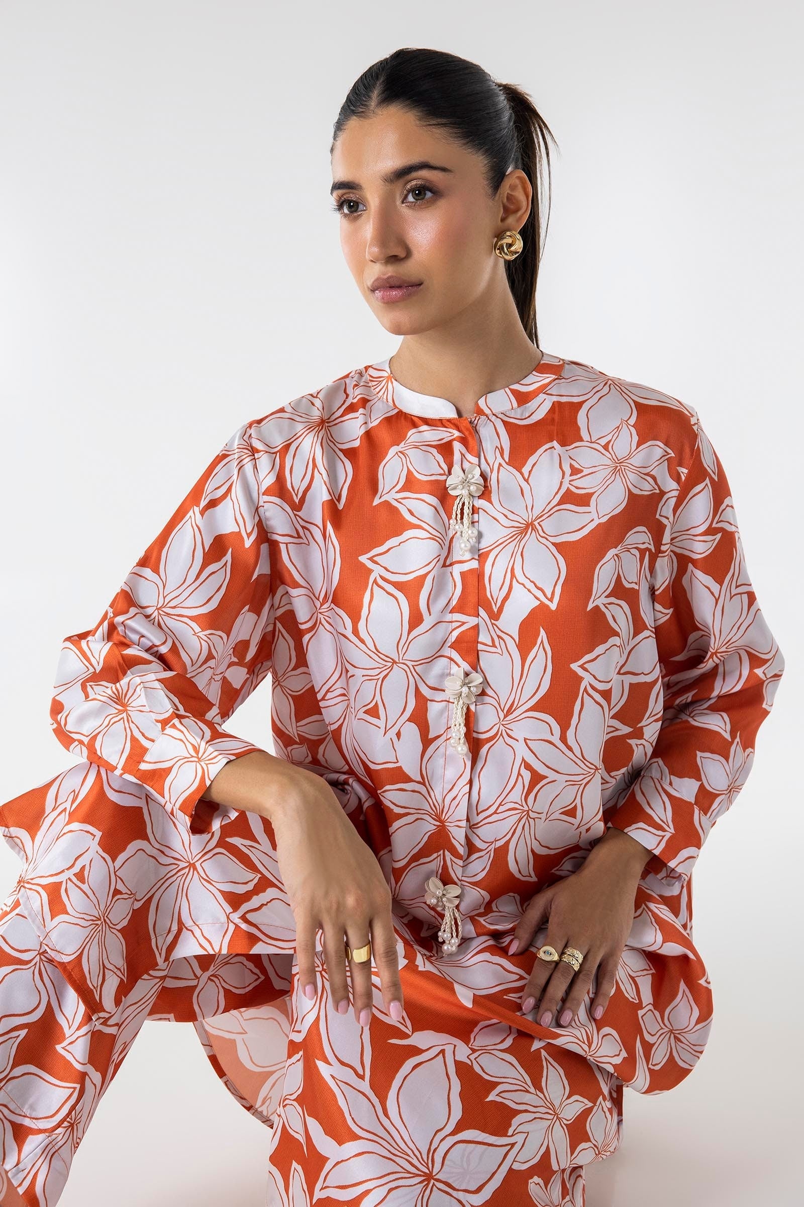 Sana Safinaz | Silk Tunics | SS24STP151P2T - Ladies Clothes 