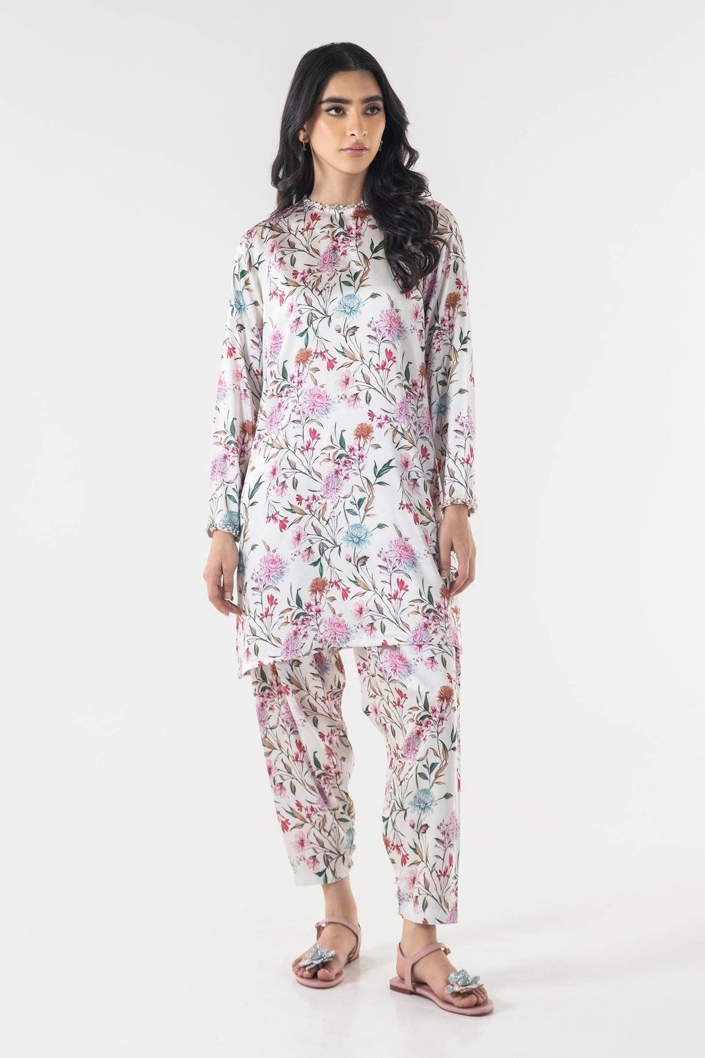 Sana Safinaz | Silk Tunics | SS24STP162P2T by Maria Faisal - Registered Vendor of : Sana Safinaz - type : Ladies Clothes - 100% original wedding dresses