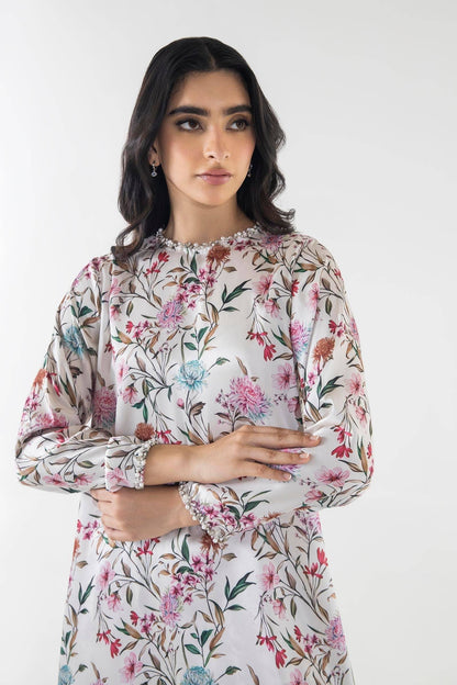 Sana Safinaz | Silk Tunics | SS24STP162P2T by Maria Faisal - Registered Vendor of : Sana Safinaz - type : Ladies Clothes - 100% original wedding dresses