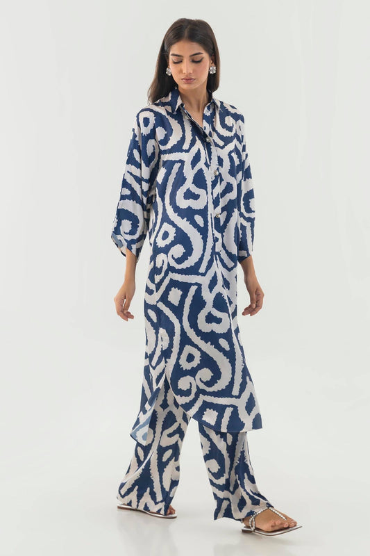 Sana Safinaz | Silk Tunics | SS24STP166P2T by Maria Faisal - Registered Vendor of : Sana Safinaz - type : Ladies Clothes - 100% original wedding dresses