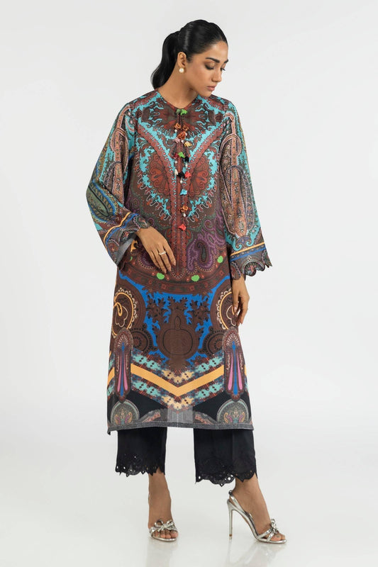 Sana Safinaz | Silk Tunics | SS24STP173 by Maria Faisal - Registered Vendor of : Sana Safinaz - type : Ladies Clothes - 100% original wedding dresses