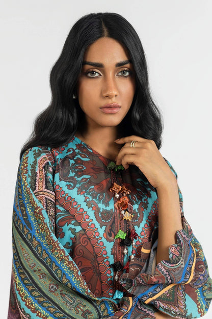 Sana Safinaz | Silk Tunics | SS24STP173 by Maria Faisal - Registered Vendor of : Sana Safinaz - type : Ladies Clothes - 100% original wedding dresses