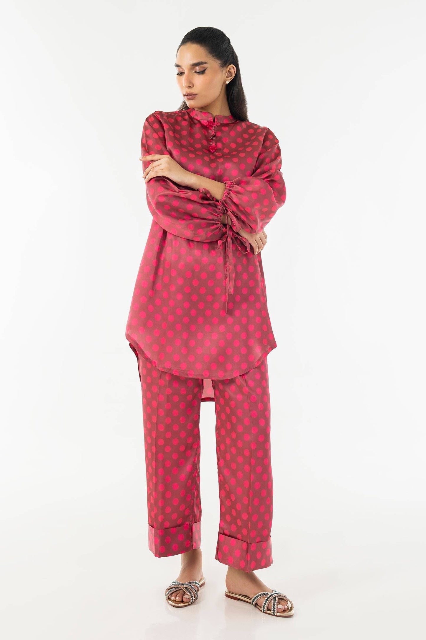 Sana Safinaz | Silk Tunics | SS24STP174P2T by Maria Faisal - Registered Vendor of : Sana Safinaz - type : Ladies Clothes - 100% original wedding dresses