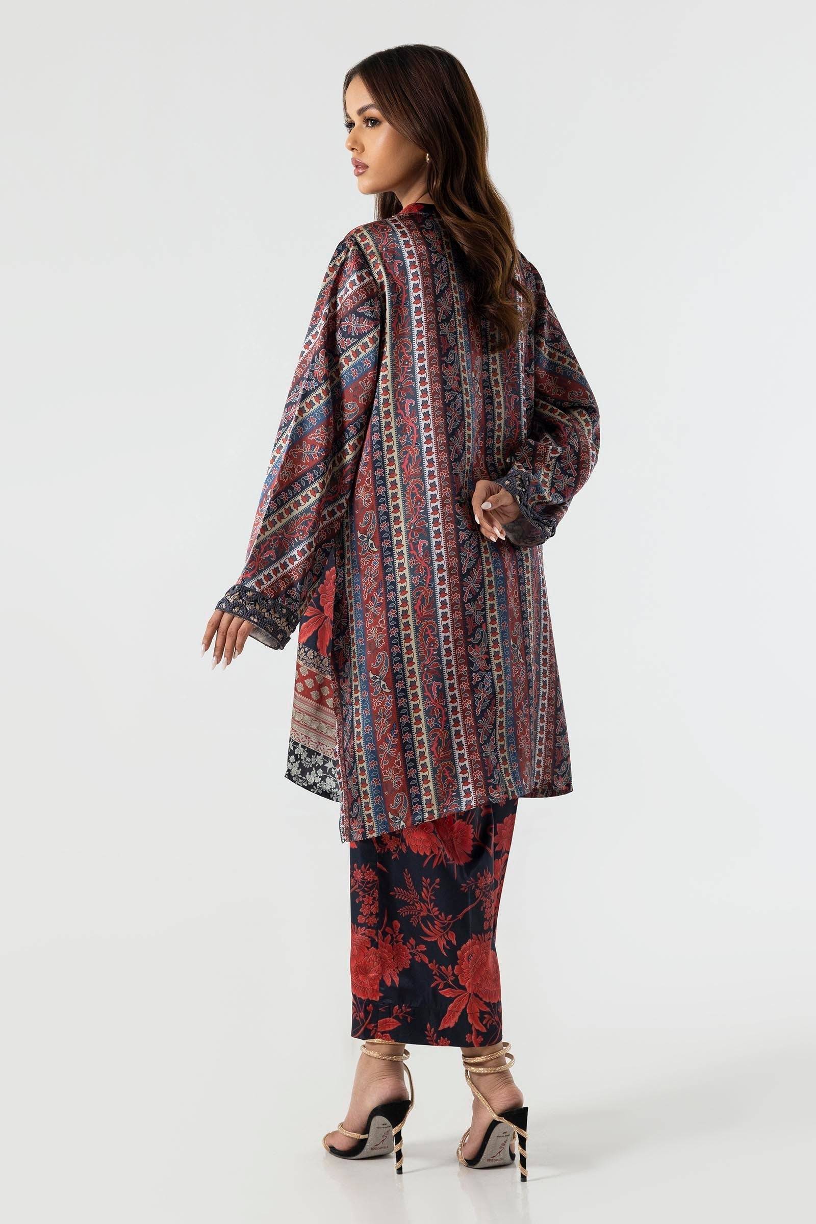 Sana Safinaz | Silk Tunics | SS24STP177P2T by Maria Faisal - Registered Vendor of : Sana Safinaz - type : Ladies Clothes - 100% original wedding dresses