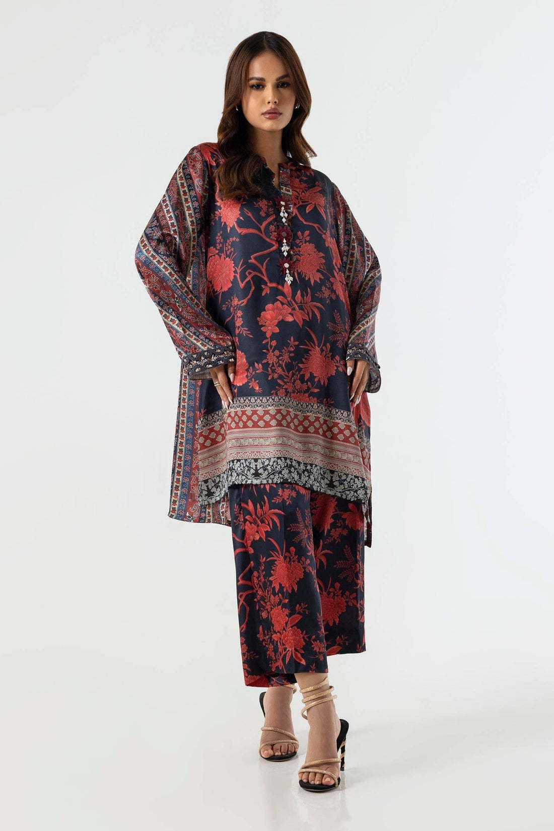 Sana Safinaz | Silk Tunics | SS24STP177P2T by Maria Faisal - Registered Vendor of : Sana Safinaz - type : Ladies Clothes - 100% original wedding dresses