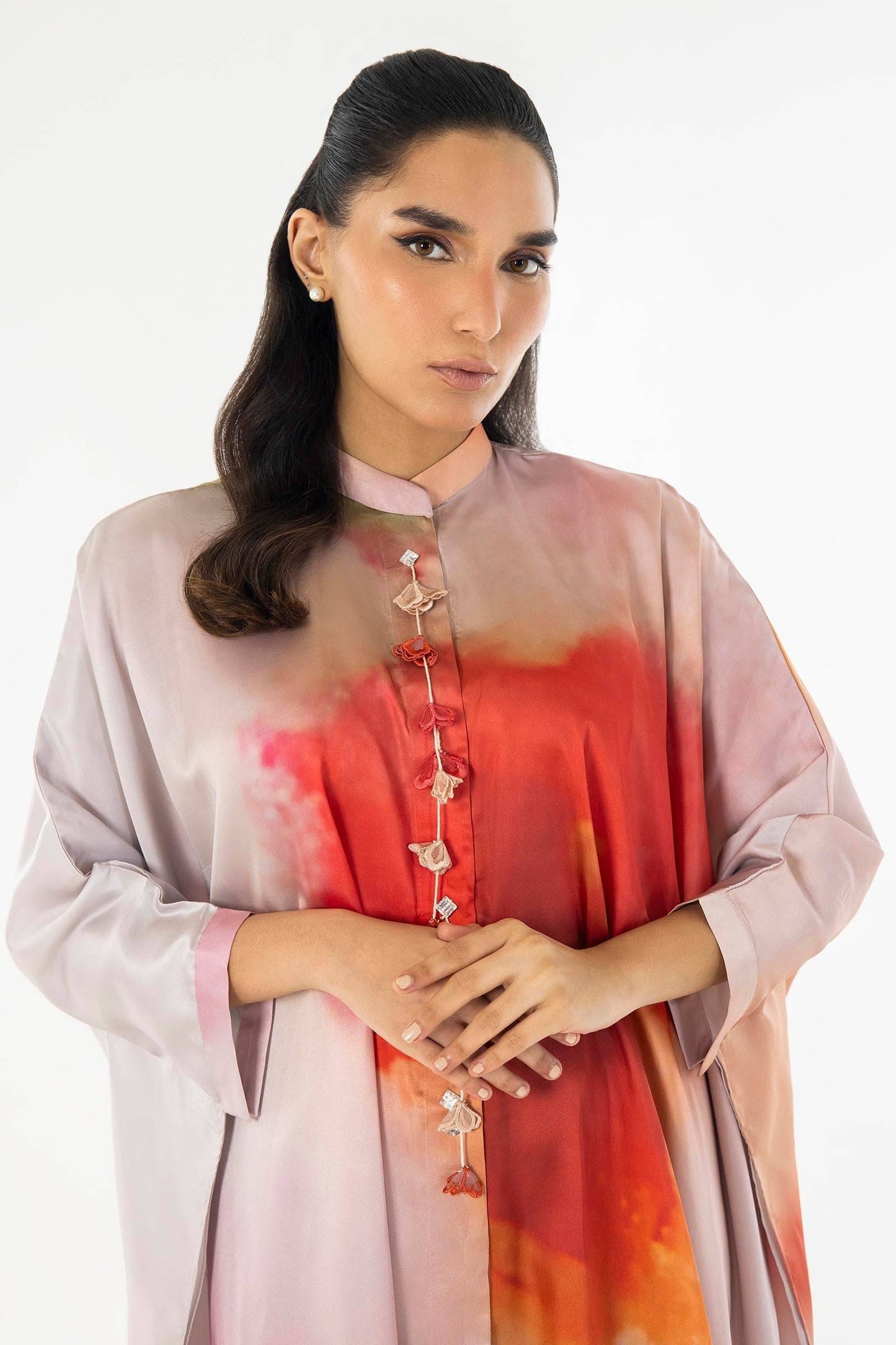 Sana Safinaz | Silk Tunics | SS24STP178P2T by Maria Faisal - Registered Vendor of : Sana Safinaz - type : Ladies Clothes - 100% original wedding dresses