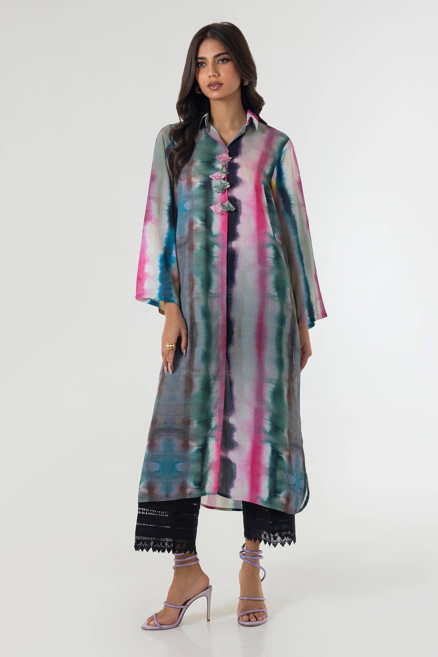 Sana Safinaz | Silk Tunics | SS24STP179 by Maria Faisal - Registered Vendor of : Sana Safinaz - type : Ladies Clothes - 100% original wedding dresses