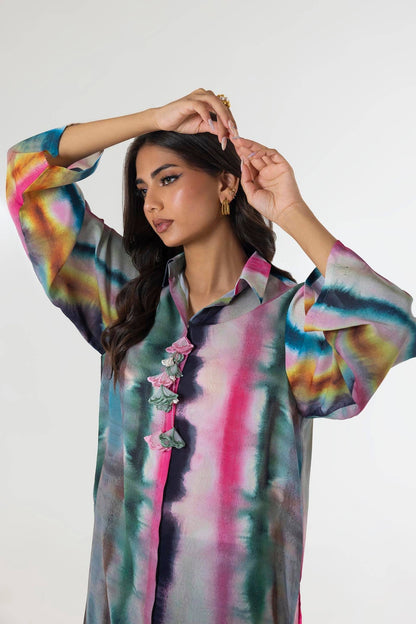 Sana Safinaz | Silk Tunics | SS24STP179 by Maria Faisal - Registered Vendor of : Sana Safinaz - type : Ladies Clothes - 100% original wedding dresses