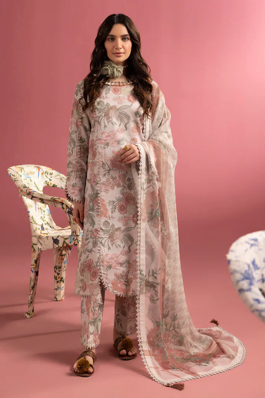 Alizeh | Sheen Lawn Prints 24 | Sunset Blush - Pakistani Dress - Maria Faisal