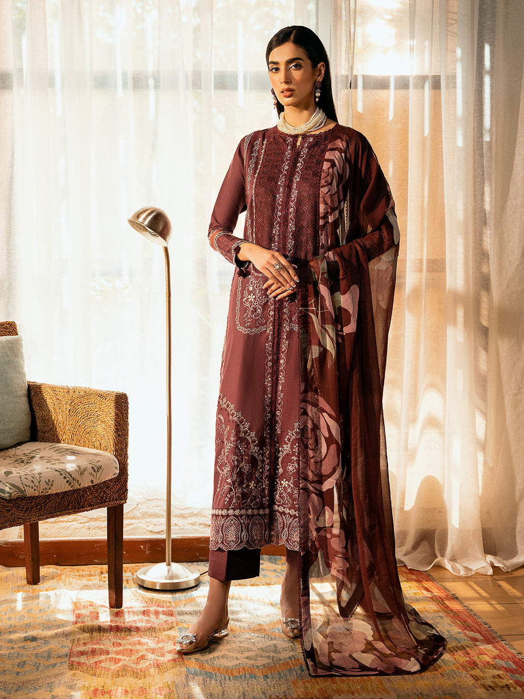Izel | Dastak Luxury Lawn | TABEER - Ladies Clothes 