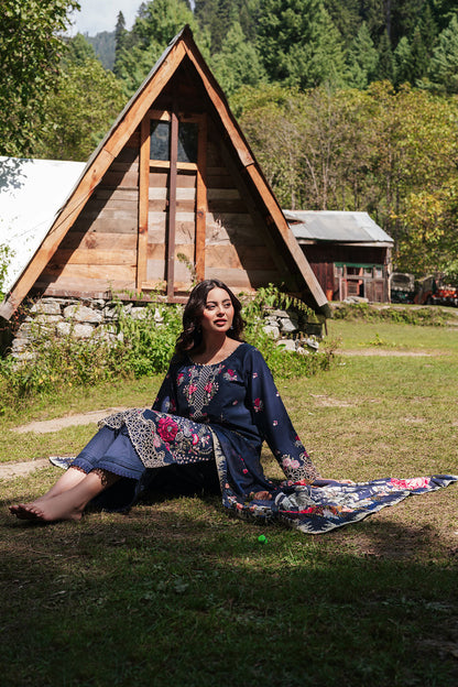 Afsanah | Silent in the Pine Tale | AL-102 - Luxury Dress - available at Maria Faisal in UK and USA.