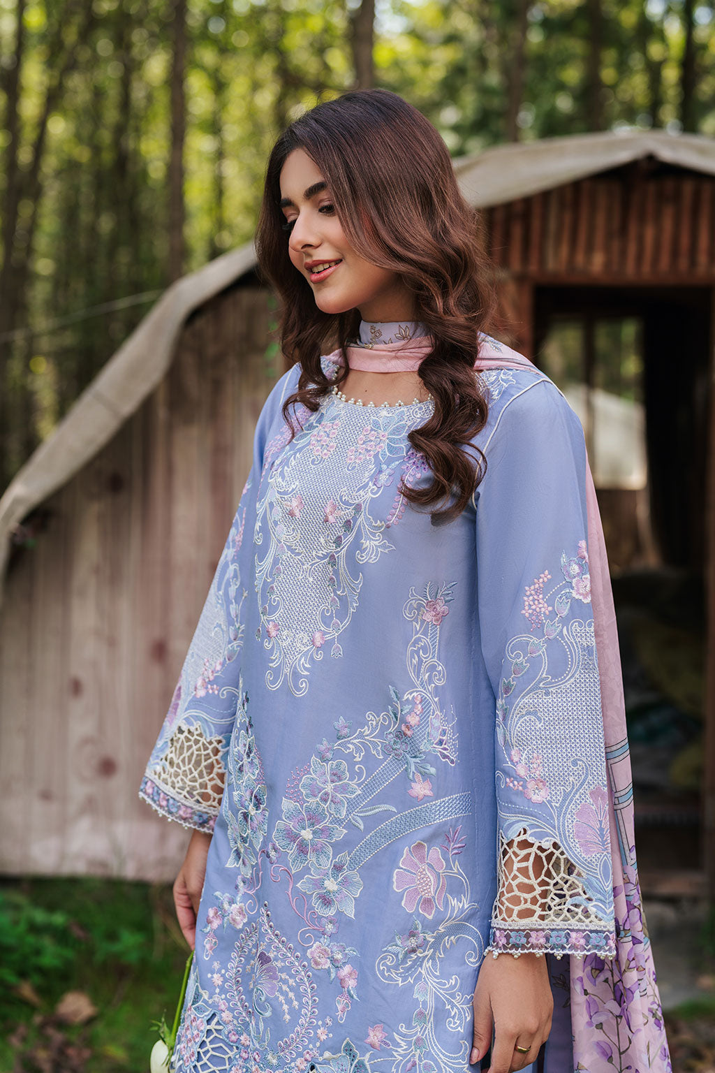 Afsanah | Silent in the Pine Tale | AL-103 - Luxury Dress - available at Maria Faisal in UK and USA.