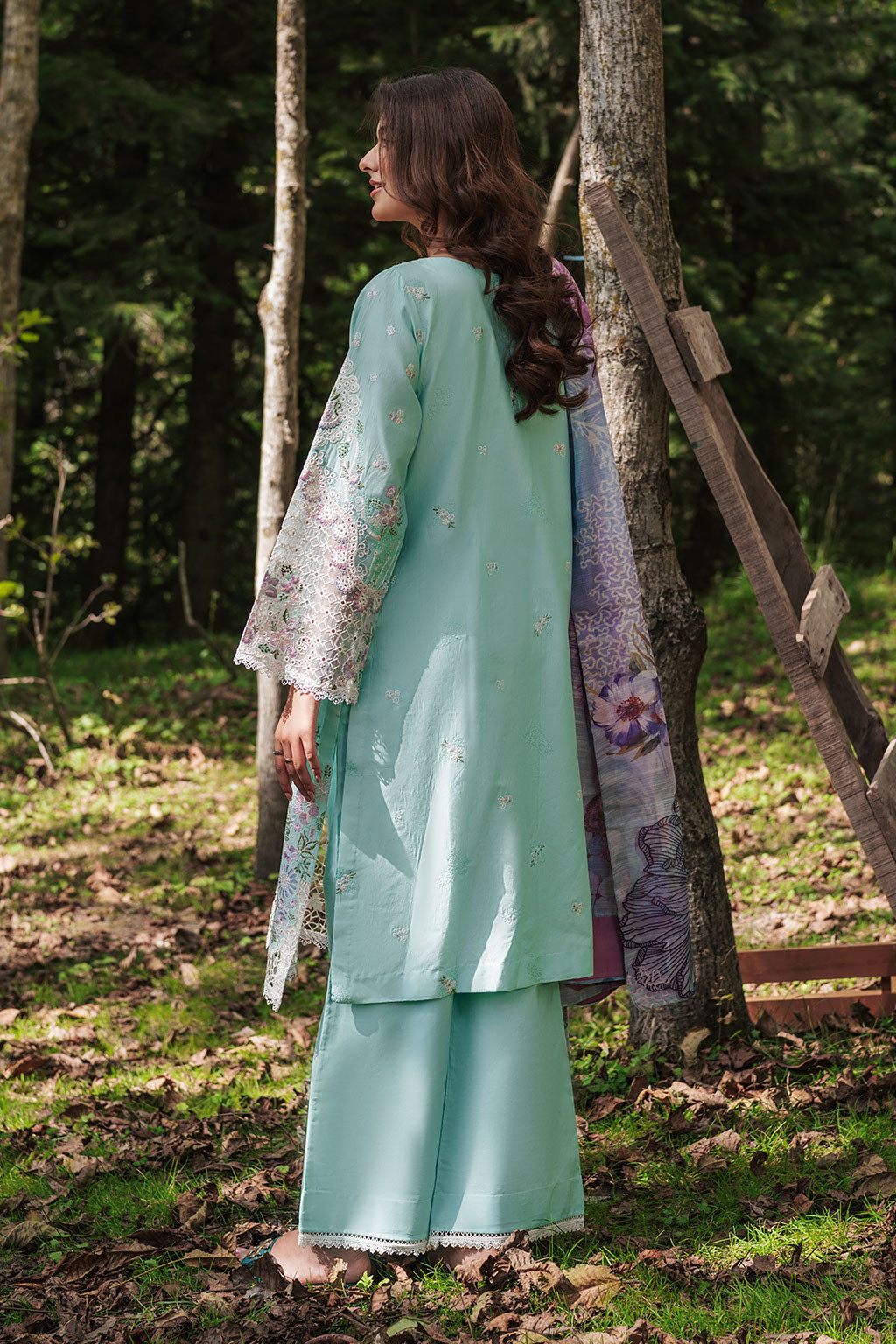Afsanah | Silent in the Pine Tale | AL-105 - Luxury Dress - available at Maria Faisal in UK and USA.