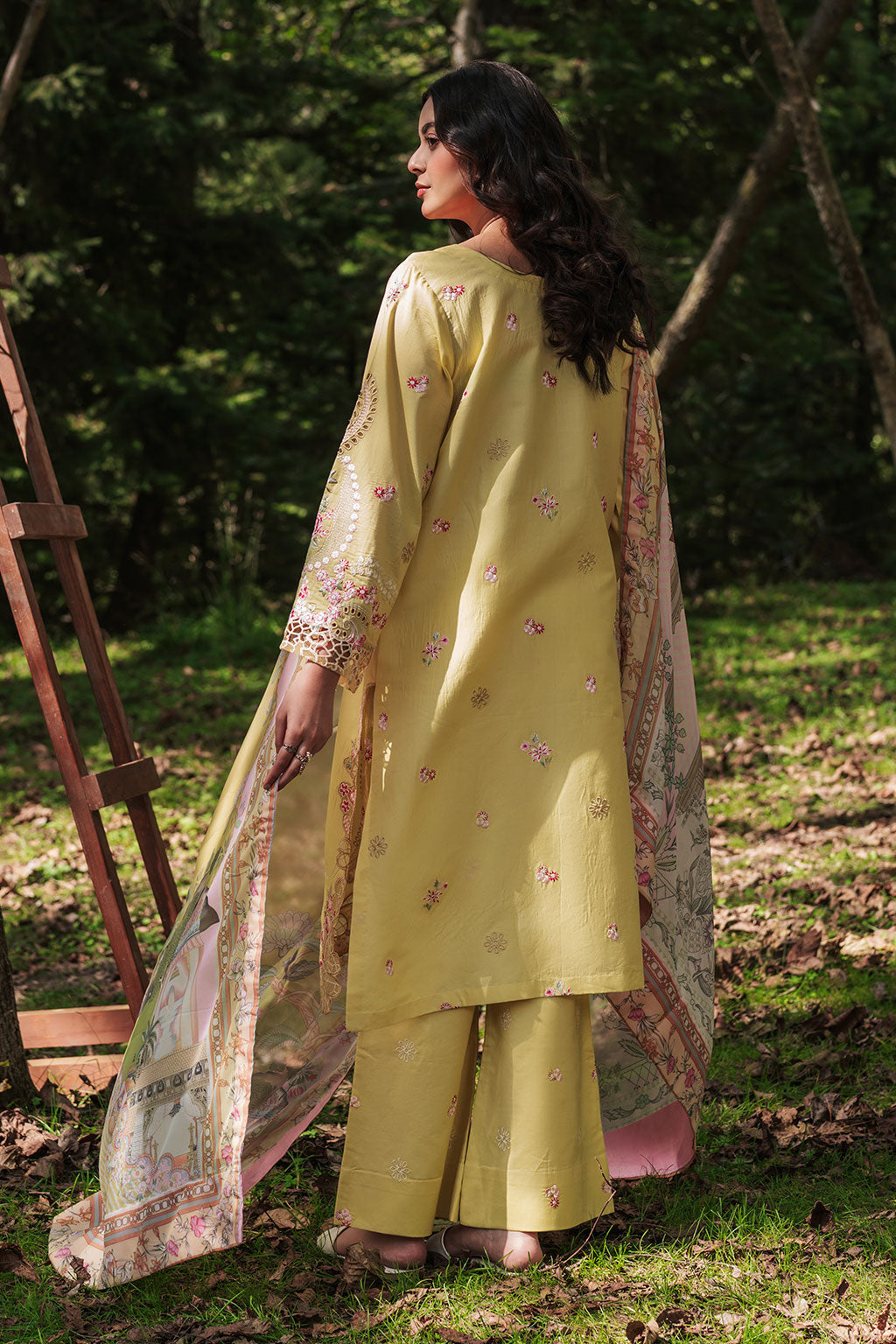 Afsanah | Silent in the Pine Tale | AL-106 - Luxury Dress - available at Maria Faisal in UK and USA.